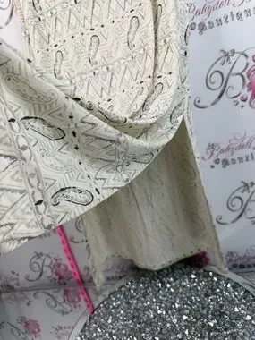 Kismet | Skirts | Kismet Skirt Long Slit On Side Cream Maxi Skirt With ...